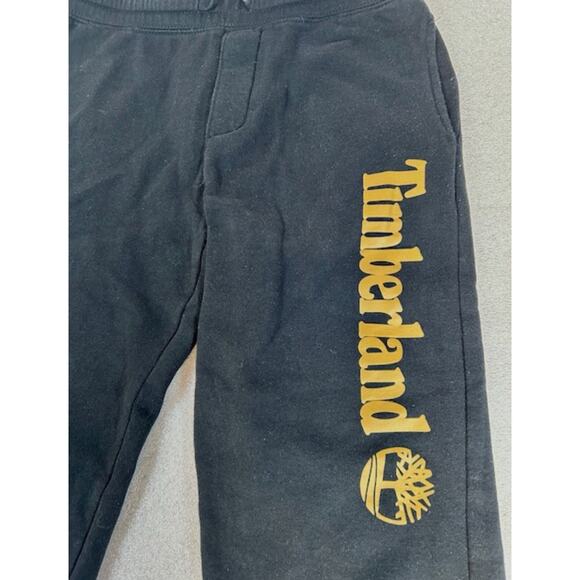Timberland Boy's Drawstring Sweatpants Black Size Large (14-16) - Picture 2 of 5